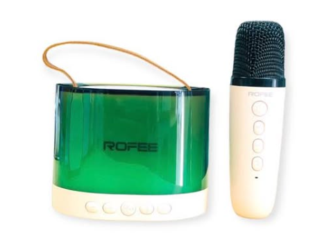 Rofee mini portable karaoke speaker m006