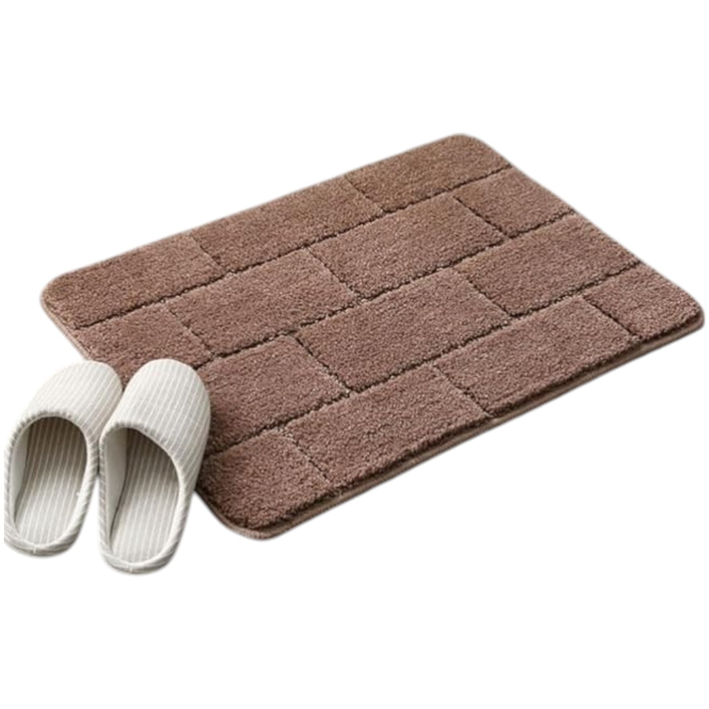 Rug Fibre Rectangular Bath Mat Washable Simple mat Soft Plush Furry Floor Decoration Carpet Mat Living Room Kitchen