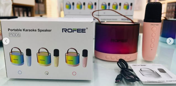 Rofee mini portable karaoke speaker m006