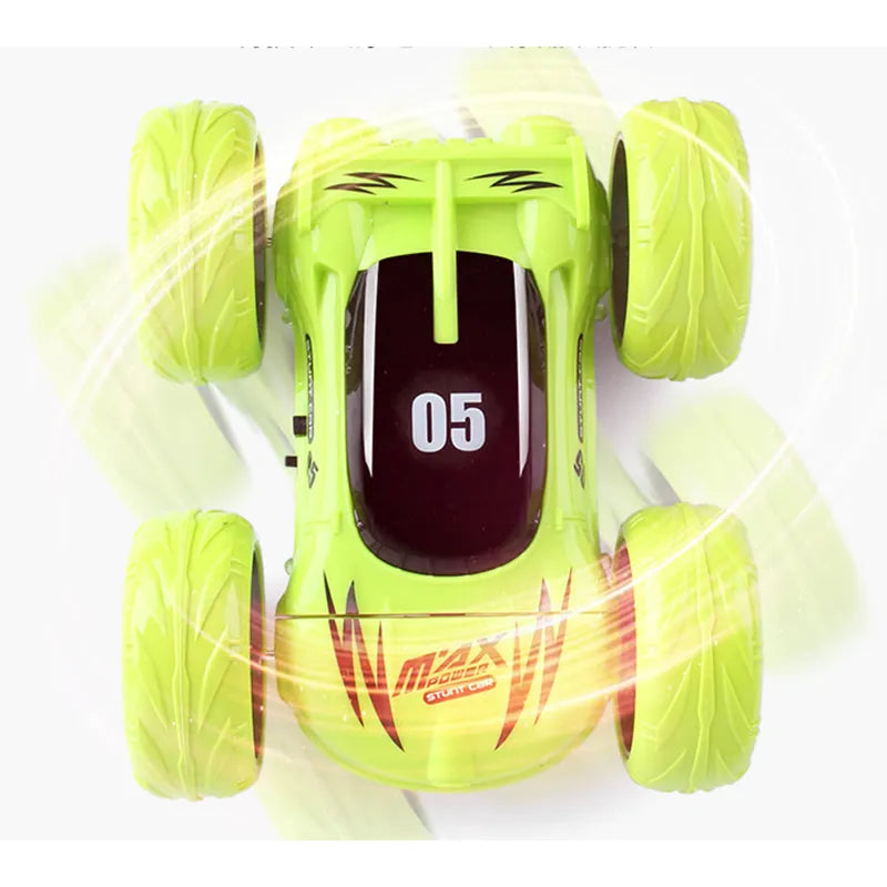 Remote Control Car Truck RC Cars Stunt Toy 4WD 2.4Ghz Double Sided 360° Rotating Electric Model Kids Xmas Toy Cars for Boys Gift