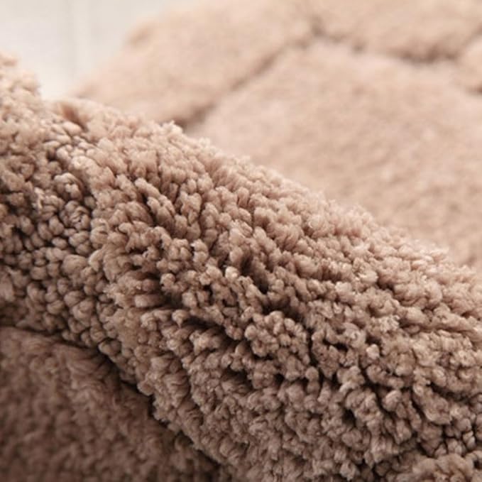 Rug Fibre Rectangular Bath Mat Washable Simple mat Soft Plush Furry Floor Decoration Carpet Mat Living Room Kitchen