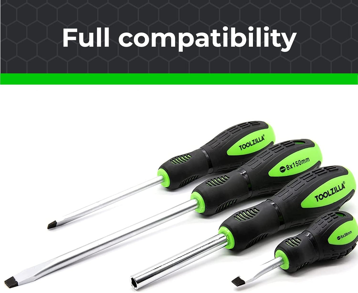 TOOLZILLA Professional Screwdriver Set 36 Piece Magnetic Screwdriver Tool Set for DIY Hand Tools. Durable Magnetic Screwdriver Set with Heavy Duty Bit Drivers, Draper Screwdrivers Set