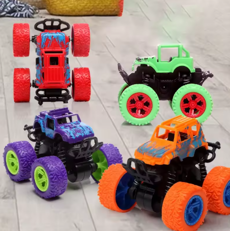 Kid Toys RC Car Monster Trucks Four-wheel Drive Stunt Car Children Rotate Boys and Girls Gifts Inertia Toys monster Kids Toys
