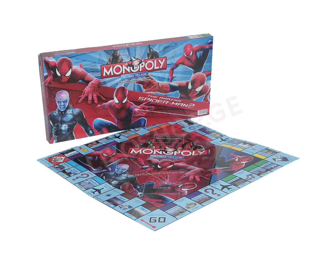 Monopoly Global Village Board Game -The Amazing Spiderman 2 Edition
