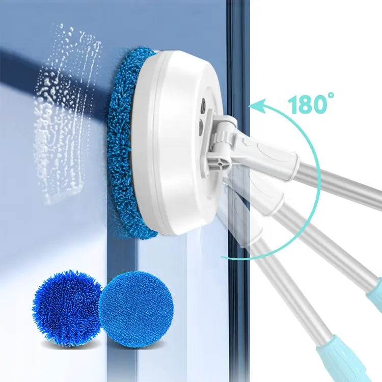 Household telescopic usb rechargeable ceiling floor glass cleaning machine wireless automatic electric window cleaner AA102