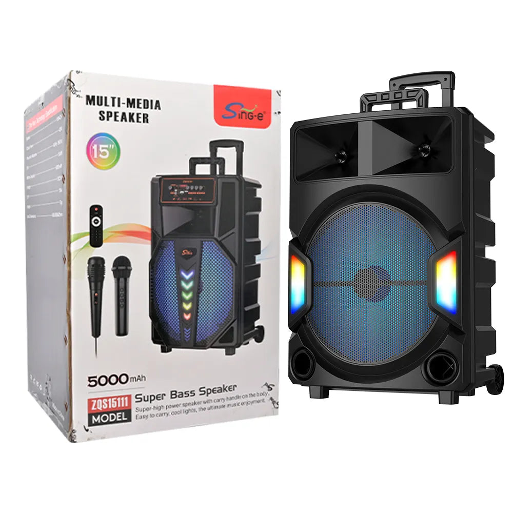 SNG-E ZQS15112 15-Inch High-Power Multifunctional Lever Concert Party Amplifier Speaker Remote Control Large Events