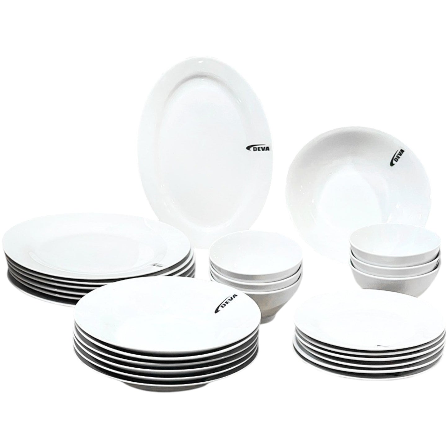 DEVA 26 Pieces Ceramic Dinner Set