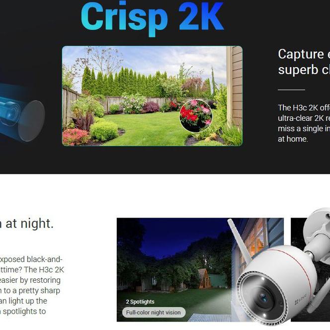 EZVIZ Wi-Fi Smart Home Outdoor Camera H3