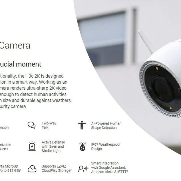 EZVIZ Wi-Fi Smart Home Outdoor Camera H3
