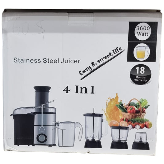4 in 1 Food Processor Commercial Electric Juice Extractor Fruit Vegetable Power Juicer Grinder Machine Blenders and Juicers
