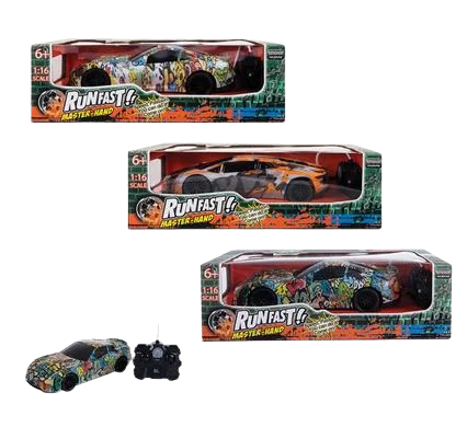 BATTERY OPERATED RC RACER GRAFFITI 35cm