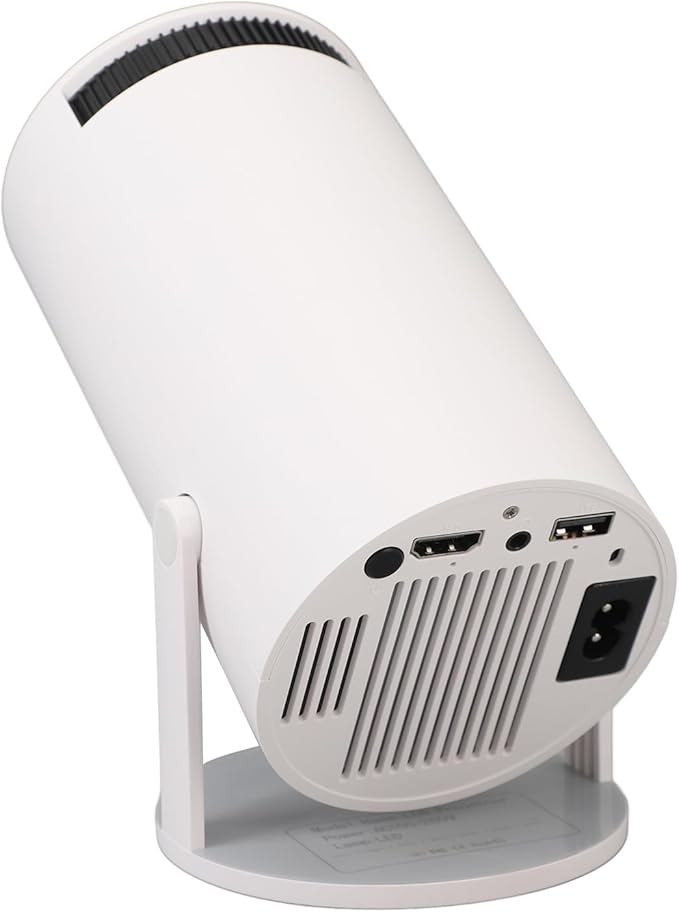 Projector, HD 1080P Video Projector, Portable Outdoor Projector, Home Cinema Film Projector, Automatic 270 Degree Correction, Compatible with Android, TV Stick, USB