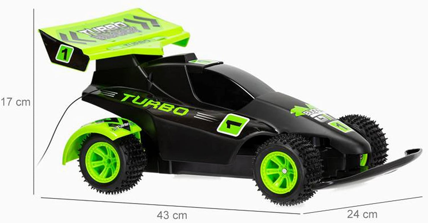 Toon Toyz Turbo Buggy 1:10 Scale RC Simulation Formula Racing Cars Buggy for Boys & Girls with Rechargeable Batteries for Car, Gift for Kids - 43 L x 17 H x 24 W CM