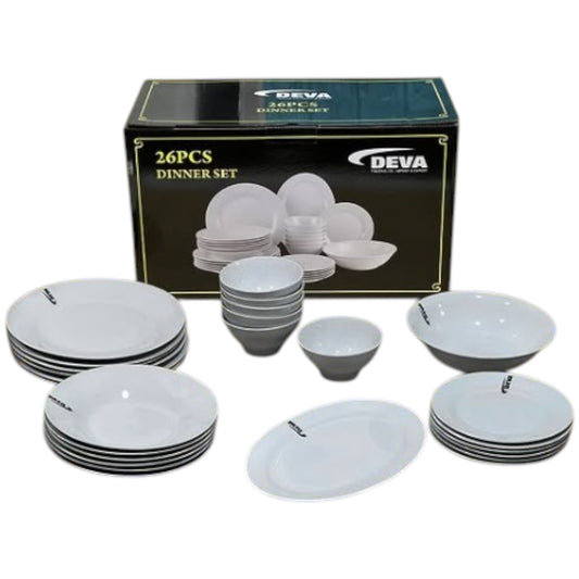 DEVA 26 Pieces Ceramic Dinner Set