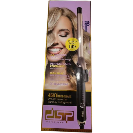 Curling iron, hair curl dsp 20106 19mm new
